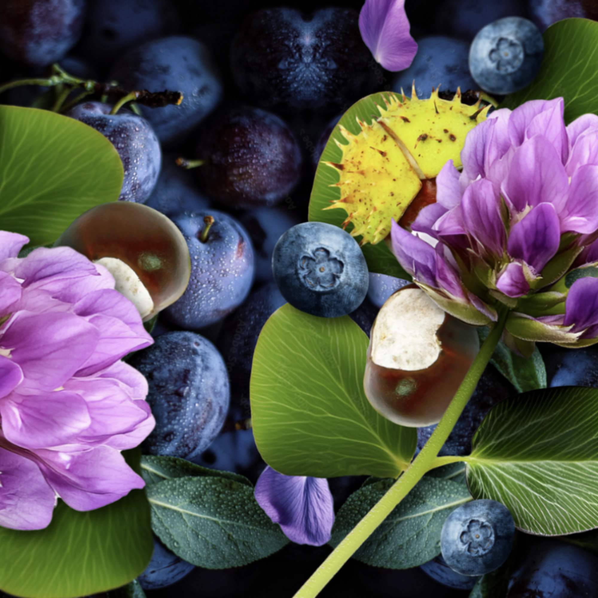 Photo avec plusieurs plantes et fruits