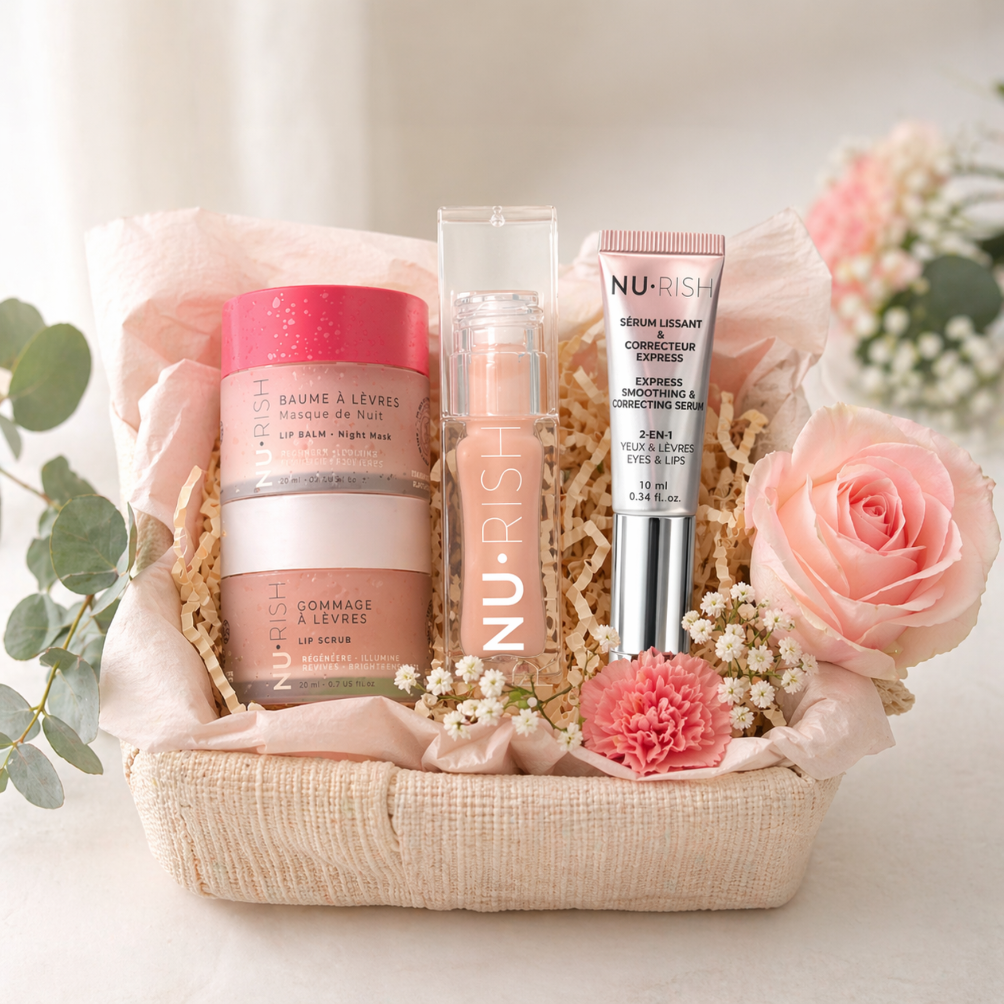 Idée cadeau Fête des Mères : offrez un moment de douceur avec NU•RISH et un panier gourmand Isabelle Huot