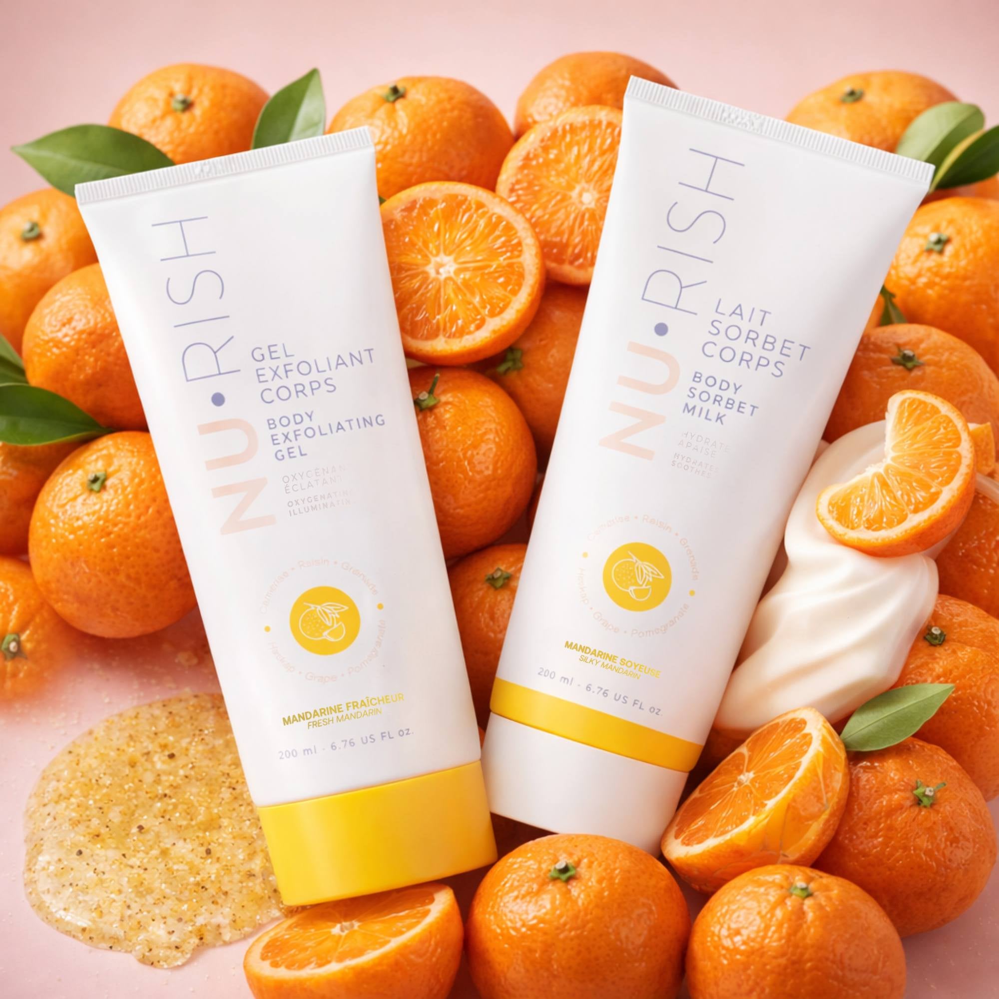 DUO CORPS - Gel exfoliant et Lait hydratant