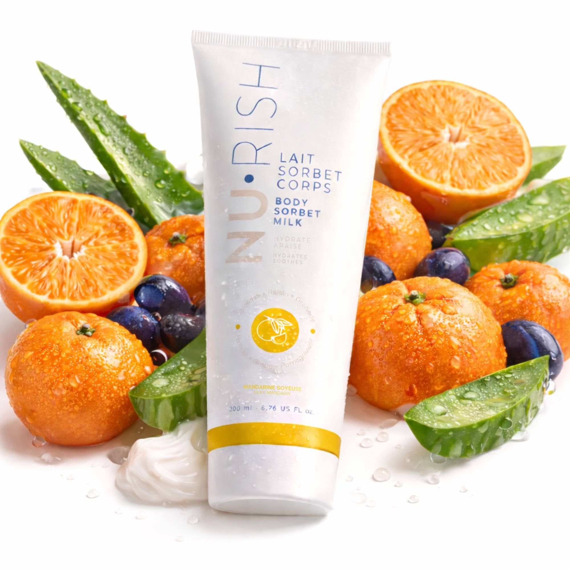 Silky Mandarin Hydrating Body Sorbet — NU•RISH